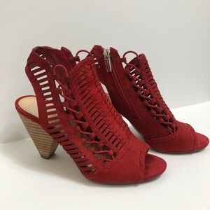 Red Women's Heeled Sandals